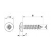 Pan head tapping screw metal DIN 7981 [343-m] (343422540952)