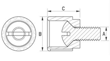 Front plate knob [084]