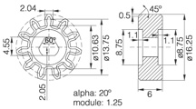 Gear wheel [104-7]