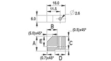 PCB mounting block [166-3]